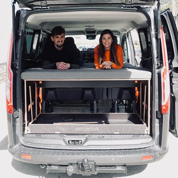 Camperlove Inicio Supercompact Cama Camper Ford Custom Transit Raquel Lisbona